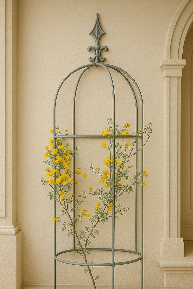 Verdancia Half Obelisk – Space-Saving Wall Support