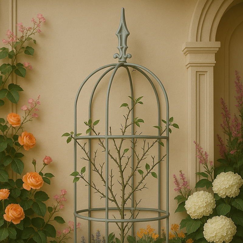 Verdancia Half Obelisk – Space-Saving Wall Support