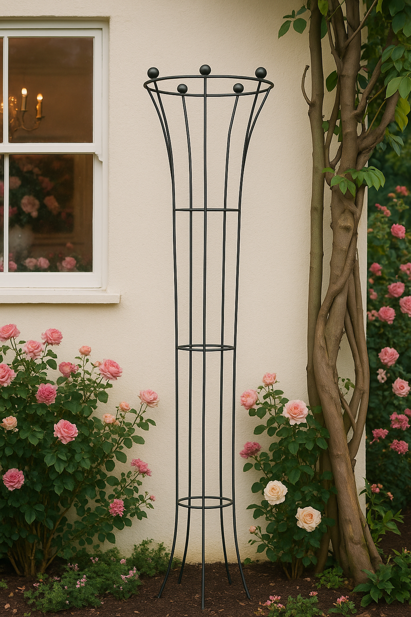 VerdeVista Elegance Inverted Garden Obelisk – Steel Frame