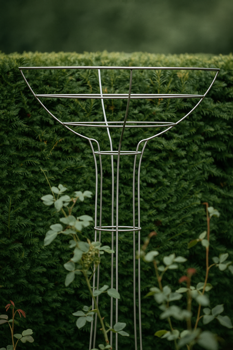VerdeVista Rose Umbrella – Elegant Steel Support for Climbers