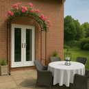 VerdeVista Edwardian Portico – Steel Arch for Garden Entrances