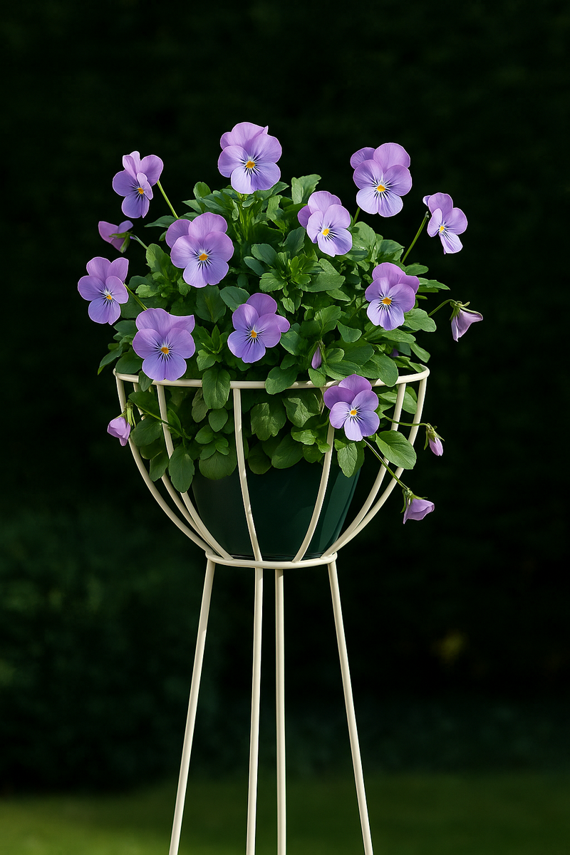 VerdeVista Basket Garden Obelisk – Wrought Iron Plant Support