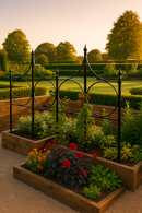Verdanta Oval Garden Screen – Elegant Steel Privacy Trellis