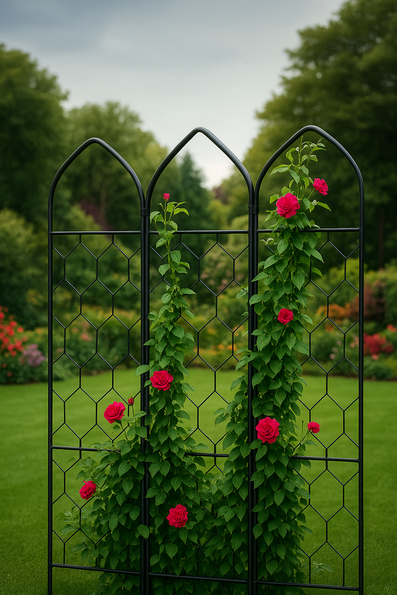 Eververd Alpine Garden Screen – Elegant Zigzag Trellis Design