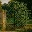 VerdeVista Square Curved Garden Screen – Elegant Metal Frame