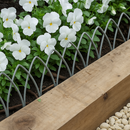 VerdantEdge Elegance Lawn Edging – 1.2m Steel, Decorative