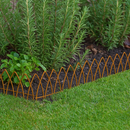 VerdantEdge Elegance Lawn Edging – 1.2m Steel, Decorative