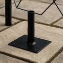 VerdantEdge Patio Feet – 4pk Steel Base, No-Dig, Weatherproof