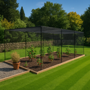 VerdantEdge Superior Fruit Cage – Black Steel, Walk-In, 2m+