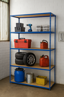 Industrial Shelving Unit | 5 Tier Storage Rack – 200kg Per Level | Ideal For Home & Garage