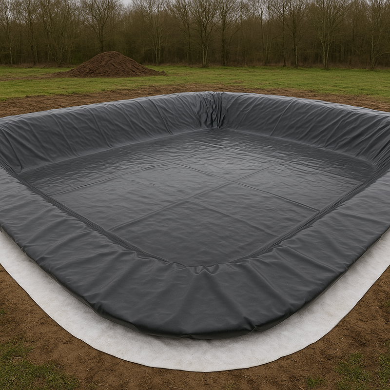 Heavy Duty UV Resistant HDPE Pond Liner With Free Underlay