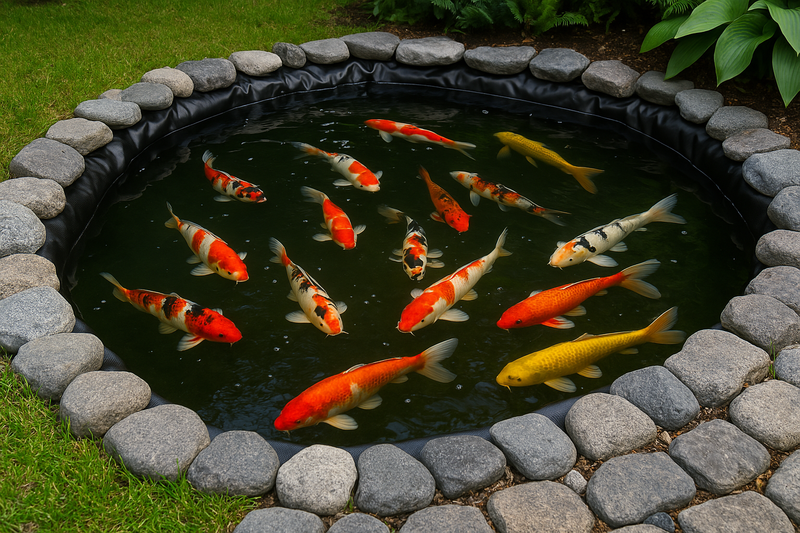 Durable HDPE Pond Liner Flexible, UV-Protected 40-Year Warranty For Koi & Wildlife Ponds