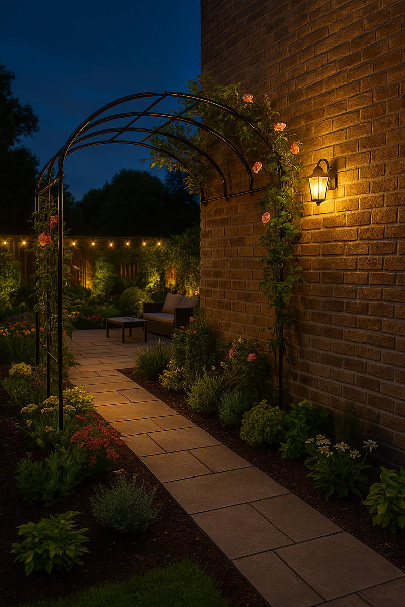 VerdantHome Wall Garden Arch – Space-Saving Plant Support