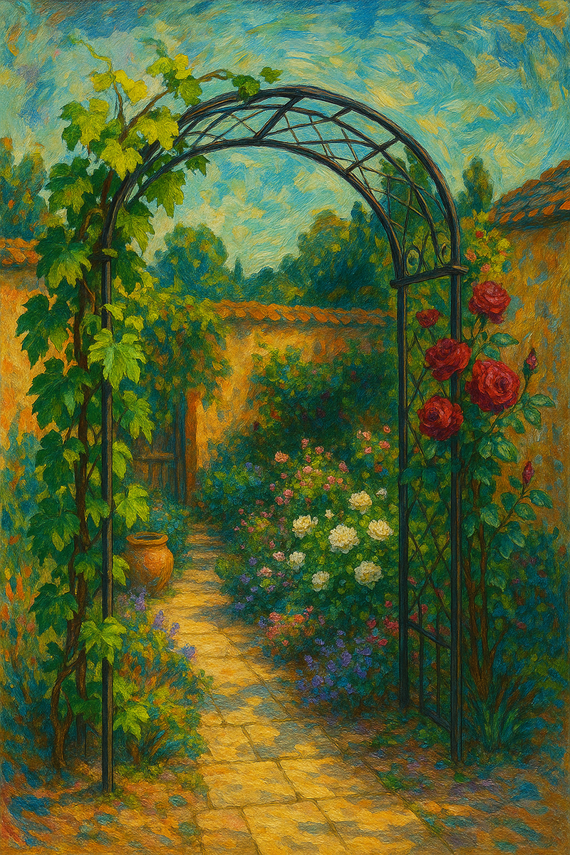 Verdanta Vine Arch – Heavy-Duty Garden Arch for Climbing Plants