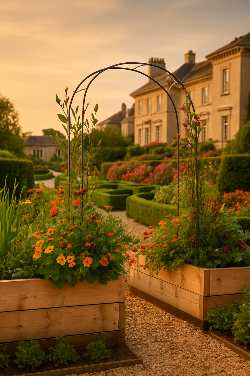 Verdanta Fine Garden Arch – Slim Elegant Frame for Climbers