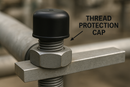 Black LDPE Thread Protection Nut Caps