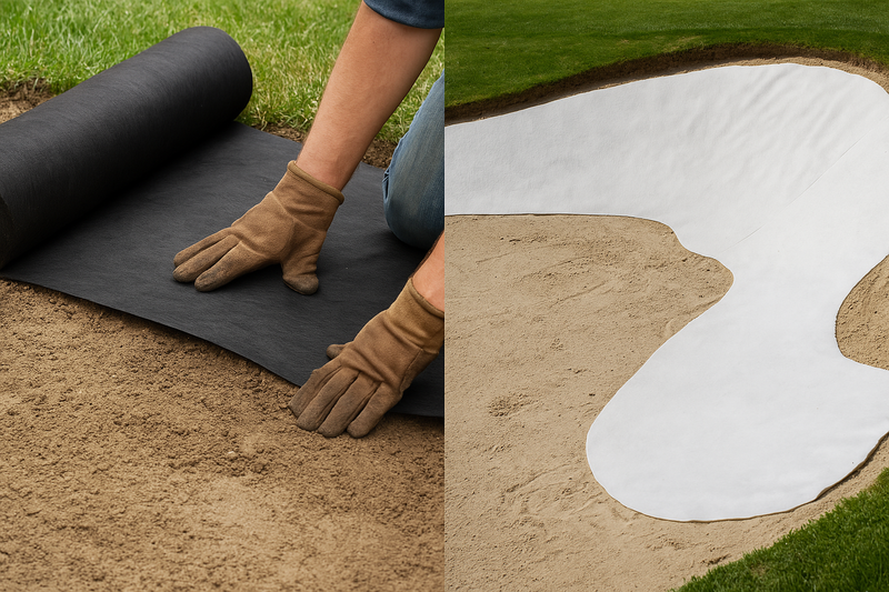 Golf Course Bunker Membrane Prevents Weeds & Enhances Drainage