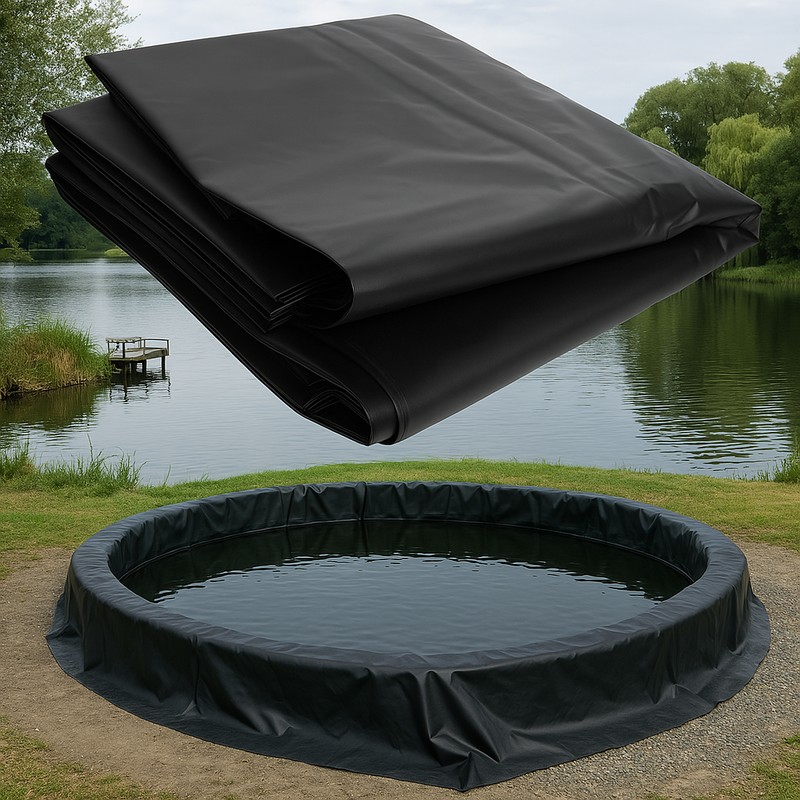 Flexible 0.75mm EPDM Pond Liner Eco-Safe UV Resistant Rubber For DIY Pond Builders & Wildlife Ponds