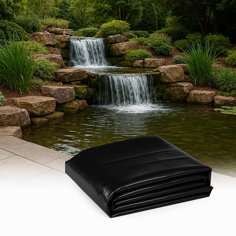 Flexible 0.75mm EPDM Pond Liner Eco-Safe UV Resistant Rubber For DIY Pond Builders & Wildlife Ponds