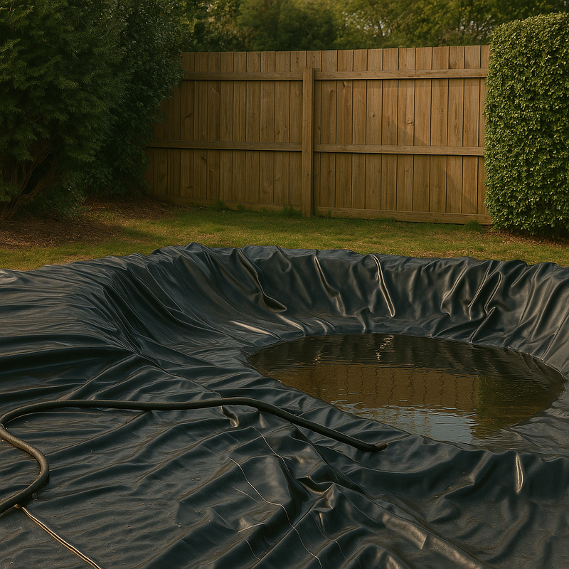 High-Quality 200gsm LDPE Pond Liner 0.35mm Flexible, UV & Puncture Resistant 25-Year Guarantee