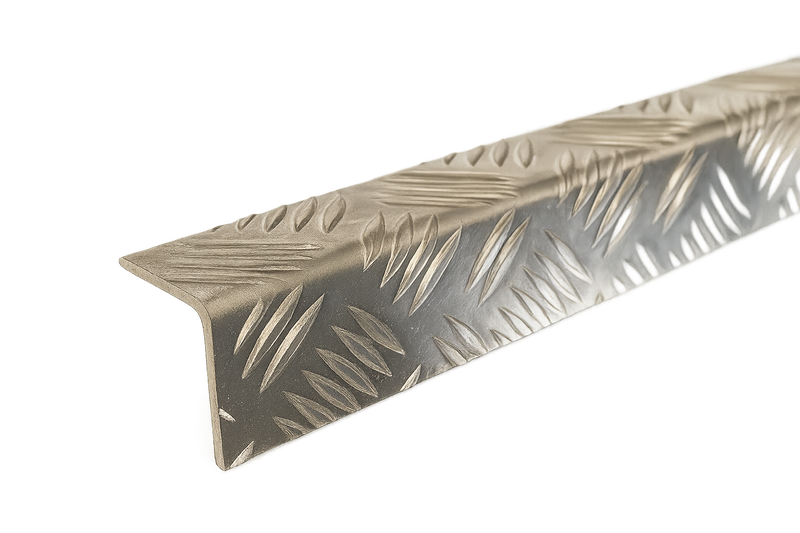 Aluminium Five-Bar Angle 150mm x 150mm x 2mm – Heavy-Duty, Anti-Slip Checker Corner Trim for Industrial & Structural Reinforcement