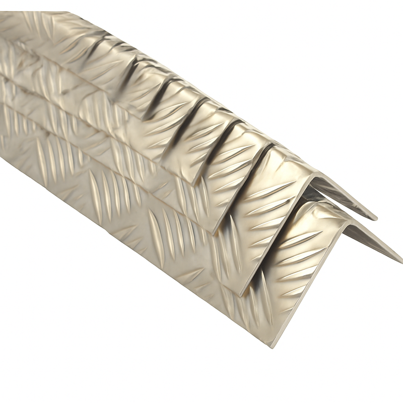 Aluminium Five-Bar Angle 150mm x 150mm x 2mm – Heavy-Duty, Anti-Slip Checker Corner Trim for Industrial & Structural Reinforcement