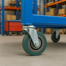 High Quality Bolt Hole Green Budget Castors For Machinery Wheels - 5 Pack