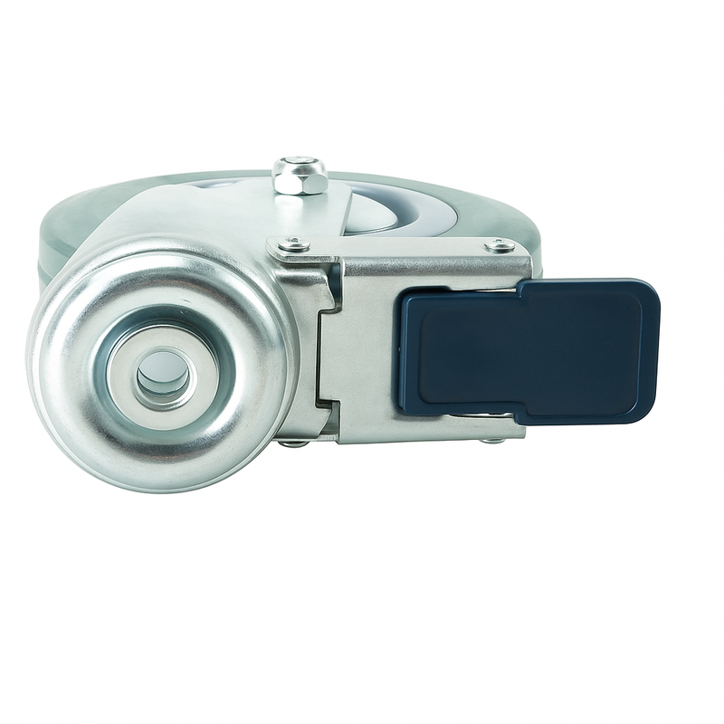 Braked Bolt Hole Green Budget Castors For Industrial Equipment