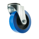 Bolt Hole Blue Elastic Industrial Castors For Strong & Long-Lasting