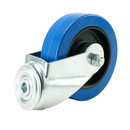 Bolt Hole Blue Elastic Industrial Castors For Strong & Long-Lasting