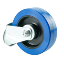 Bolt Hole Blue Elastic Industrial Castors For Strong & Long-Lasting