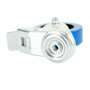 Braked Bolt Hole Blue Elastic Industrial Castors For Machinery Wheels