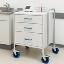 Braked Bolt Hole Blue Elastic Industrial Castors For Machinery Wheels