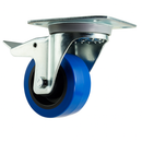Heavy-Duty Braked Blue Elastic Industrial Castors – Smooth, Secure & Built to Last!
