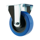 Fixed Top Plate Blue Elastic Castors For Industrial & Commercial Use