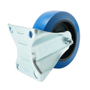 Fixed Top Plate Blue Elastic Castors For Industrial & Commercial Use