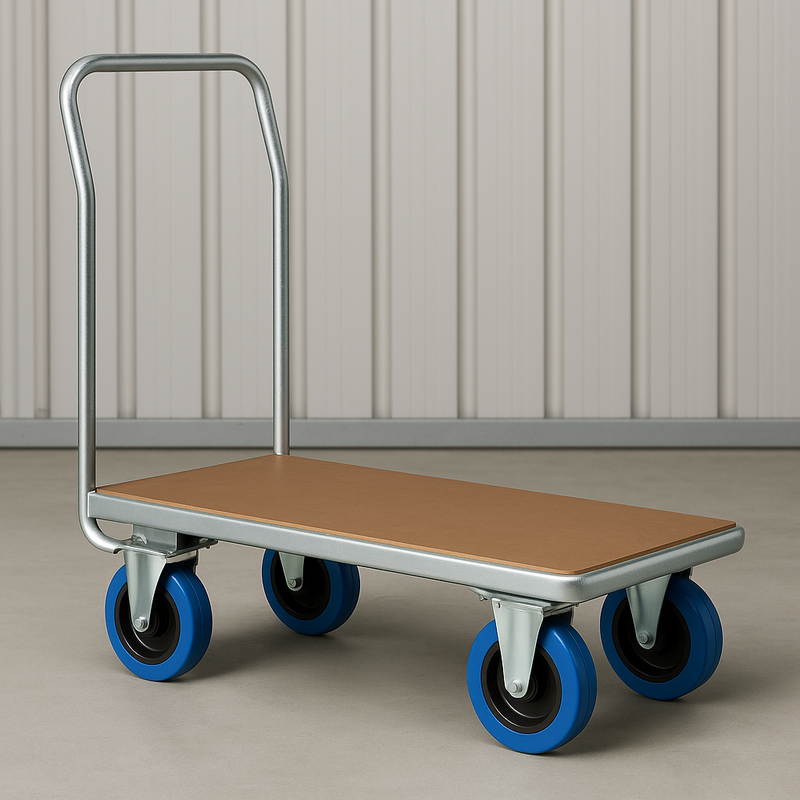 Fixed Top Plate Blue Elastic Castors For Industrial & Commercial Use