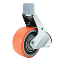 Braked PU Industrial Castors – High-Performance & Ultra-Smooth Mobility