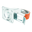 Braked PU Industrial Castors – High Load Capacity & Smooth Mobility!