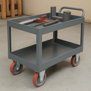 High-Performance Red PU Fixed Castor – Glide Smoothly, Handle Heavy Loads!