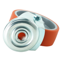 Red PU Industrial Castors – Ultra-Durable | Perfect For Heavy Loads!