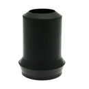 Black Rubber Ferrules Style-2 For Floor Safety And Stability - 15 Pack