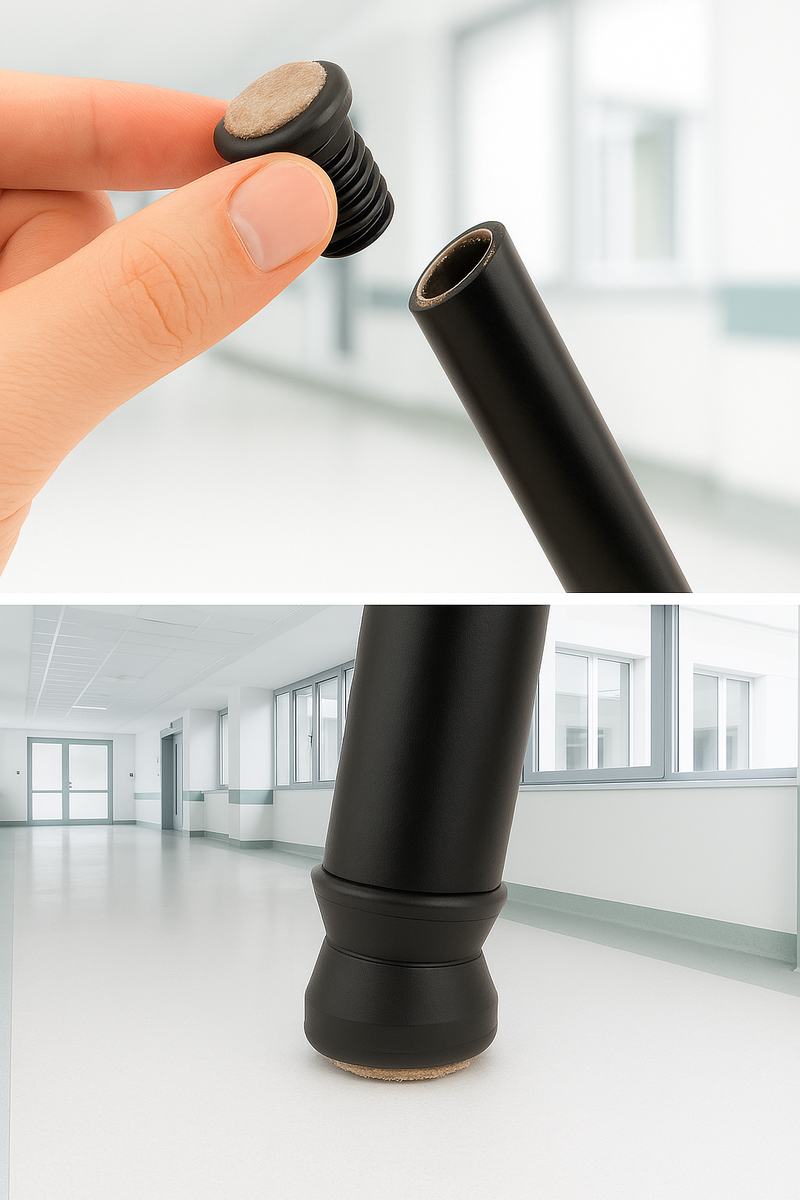 Tilting Felt Glides For Tubes – Adjustable & Protective (6 Pack)