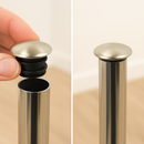 LDPE Round Chrome Inserts For Commercial Use - 15 Pcs