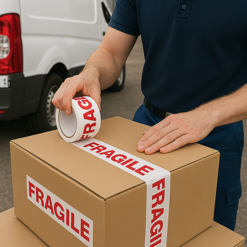Fragile Tape For Sealing & Repairing – 5 Pack Polypropylene