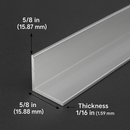 15.8mm x 15.8mm x 1.6mm Anodised Aluminium Angle – High-Quality, Corrosion-Resistant Metal L-Bracket for DIY, Construction, and Engineering Projects