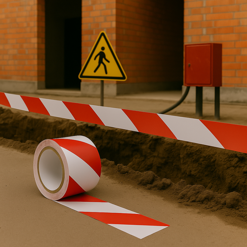 Non Adhesive Barrier Tape – Polyethylene For Construction Sites (2Pcs)