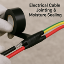 Self Amalgamating PVC Black Tape For Cable Protection (5Pcs)