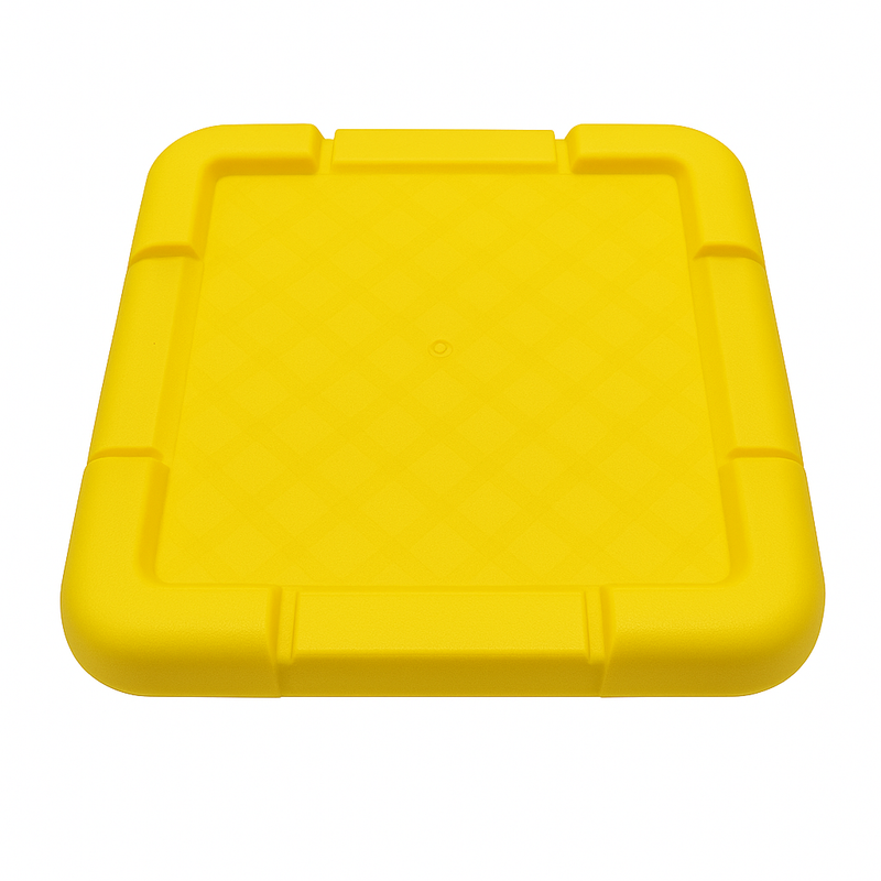 Scaffolding Base Plates – HDPE Yellow For Construction - 5Pack