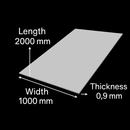 316L Dull Polished Stainless Steel Sheet – 2000mm x 1000mm x 0.9mm – Corrosion-Resistant Metal Sheet for Industrial & DIY Projects